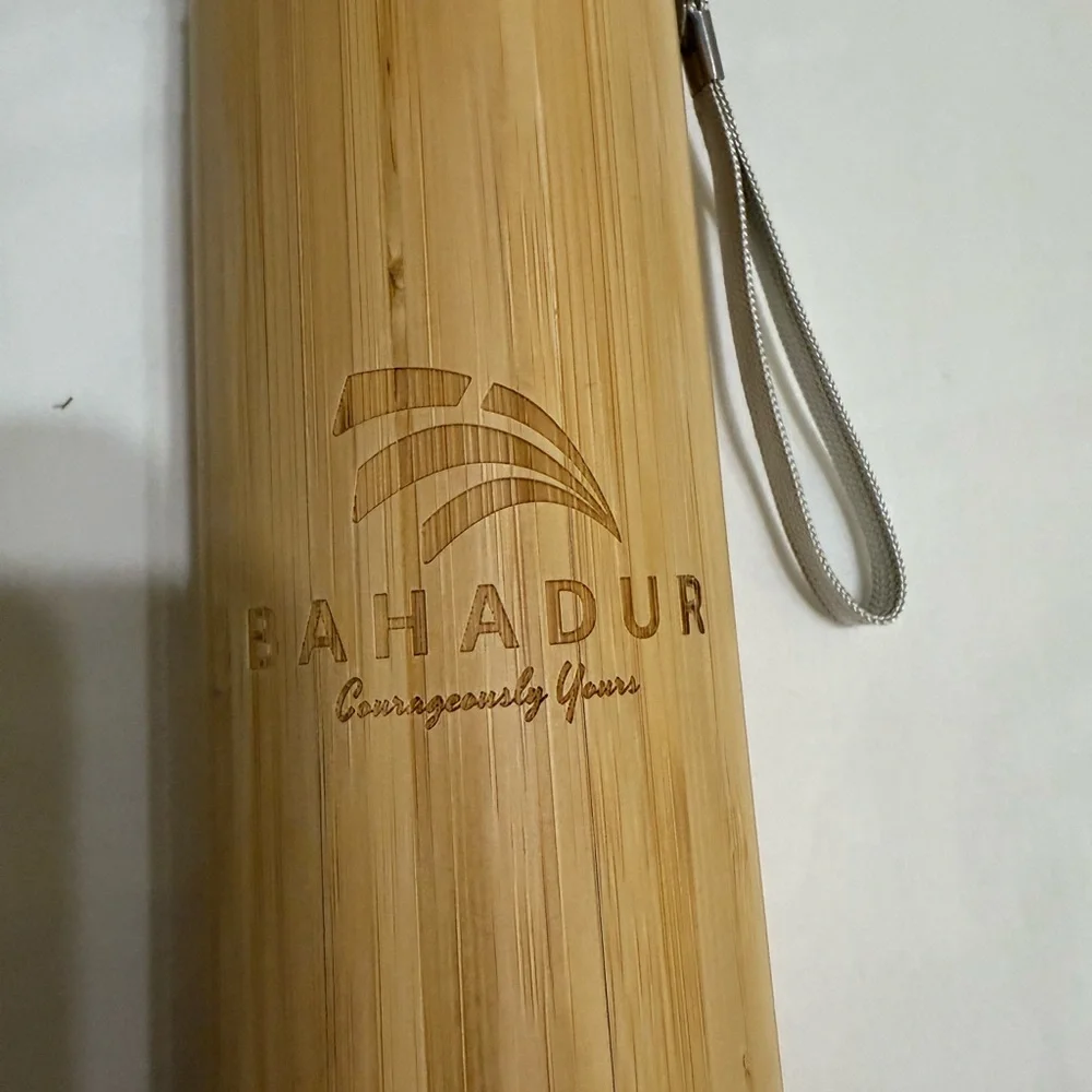 Bahadur Bamboo Thermos‎ with Silver Lid